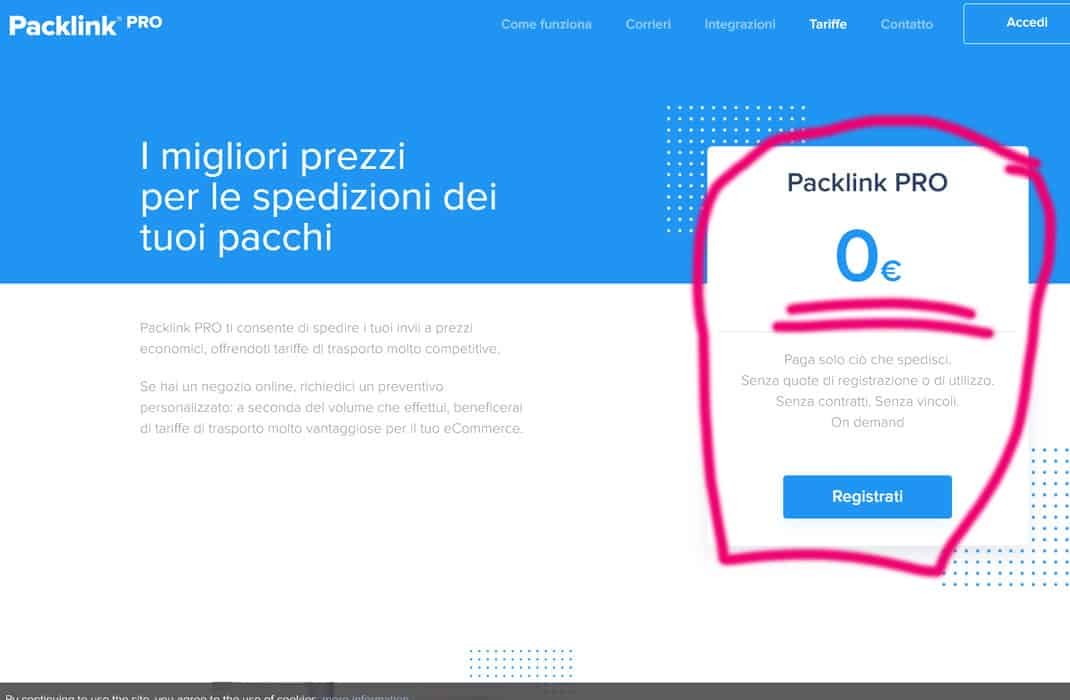 Packlink Pro - Prezzo