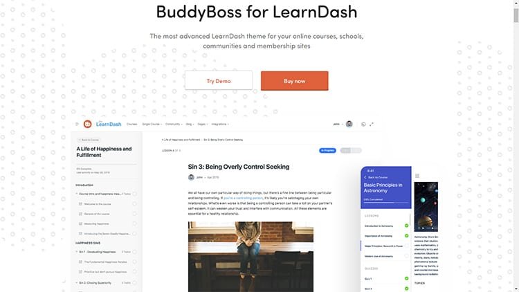 Buddyboss Theme LearnDash